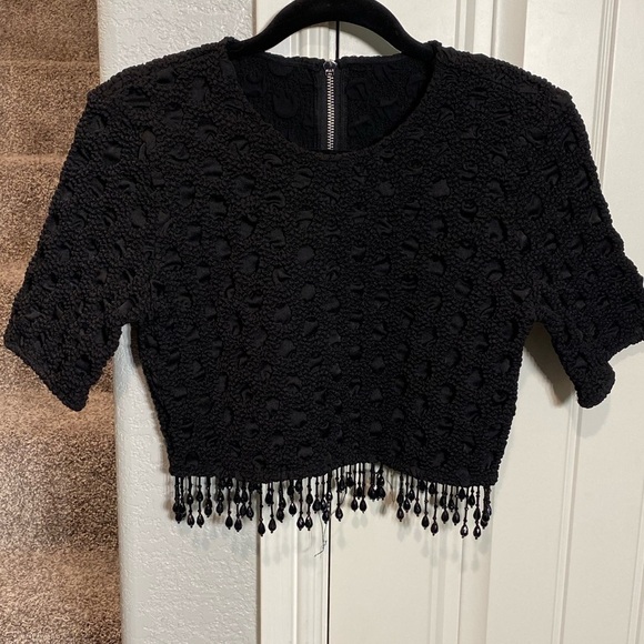Ganni beaded top black - Picture 11 of 14
